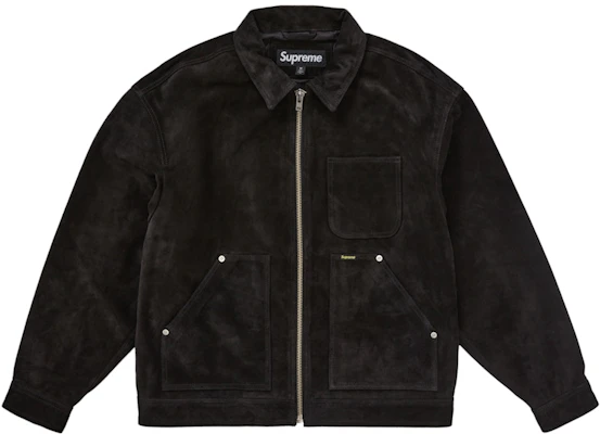 Supreme Suede Work Jacket Black Buy Supreme Suede Work Jacket Black