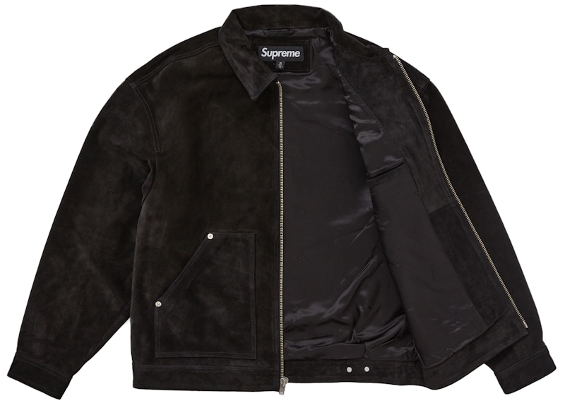 Supreme Suede Work Jacket Black 圖 2