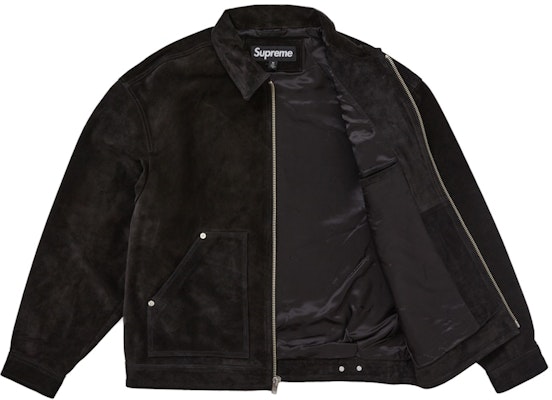 Supreme Suede Work Jacket Black Order Supreme Suede Work Jacket Black