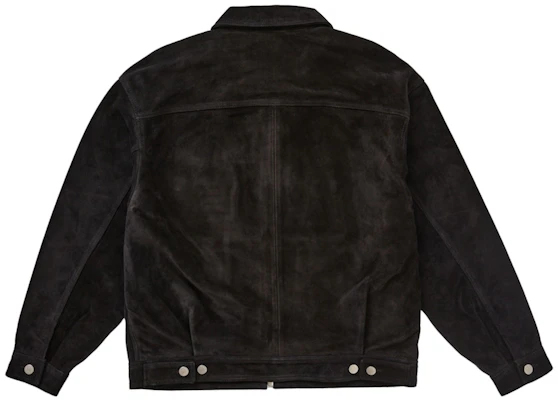 Supreme Suede Work Jacket Black Lookbook Supreme Suede Work Jacket Black