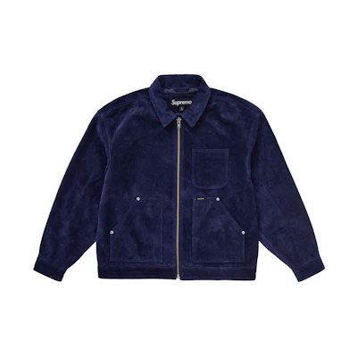 Supreme Suede Work Jacket Blue