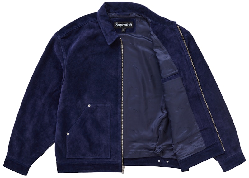 Supreme Suede Work Jacket Blue 圖 2