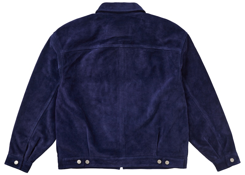 Supreme Suede Work Jacket Blue 圖 3