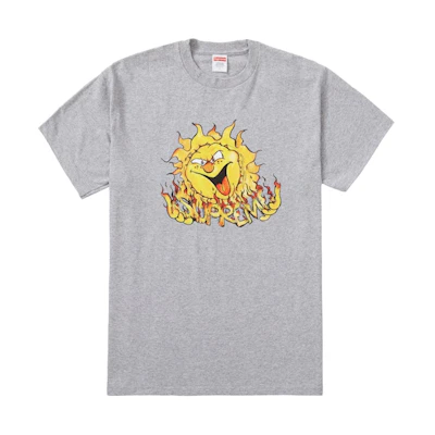 Supreme Sun Tee Heather Grey