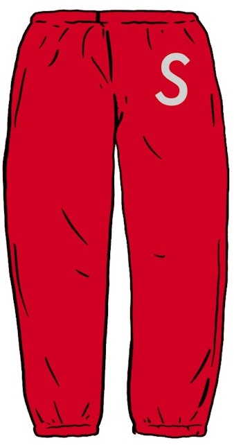 supreme-swarovski-s-logo-sweatpant-red