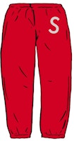 Supreme Swarovski S Logo Sweatpant Red