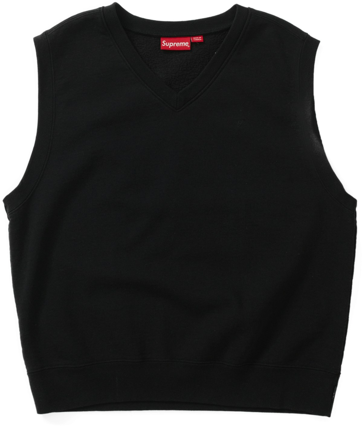 Supreme Sweatshirt Vest Black - Novelship