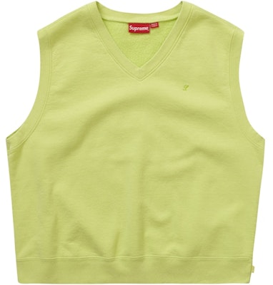 Supreme Sweatshirt Vest Lime Buy Supreme Sweatshirt Vest Lime