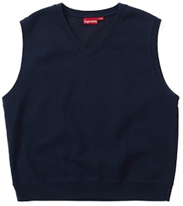 Supreme Baju Sweatshirt Vest Navy Buy Supreme Baju Sweatshirt Vest Navy