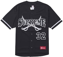 Supreme Swords Baseball Jersey Black Supreme Swords Baseball Jersey Black