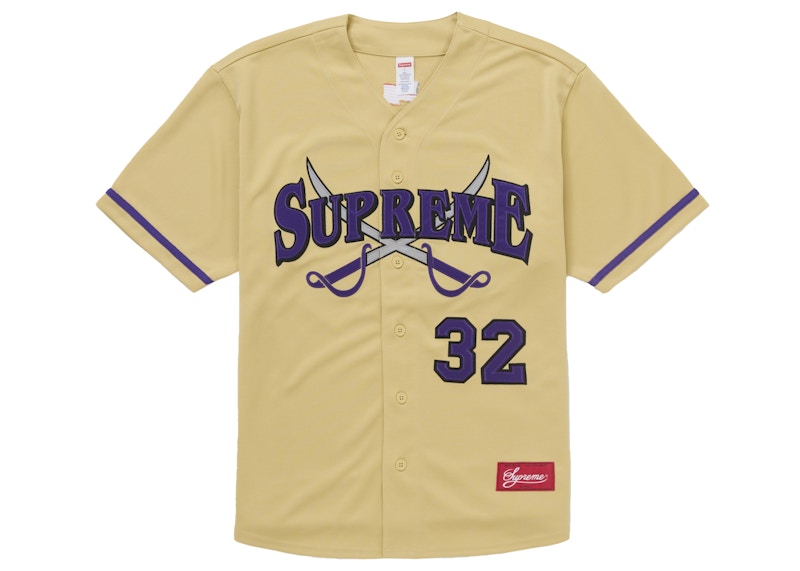 Supreme Swords Baseball Jersey Gold