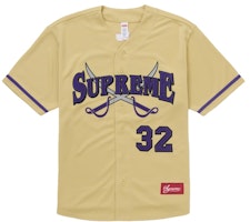 Supreme Swords Baseball Jersey Gold Supreme Swords Baseball Jersey Gold