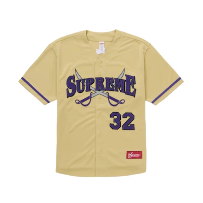 Supreme Swords Baseball Jersey Gold
