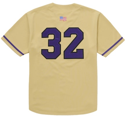 Supreme Swords Baseball Jersey Gold Order Supreme Swords Baseball Jersey Gold