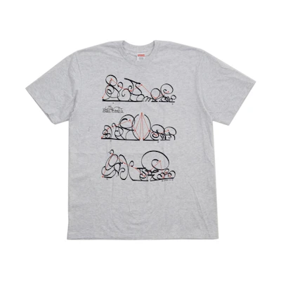 Supreme System Tee Ash Grey