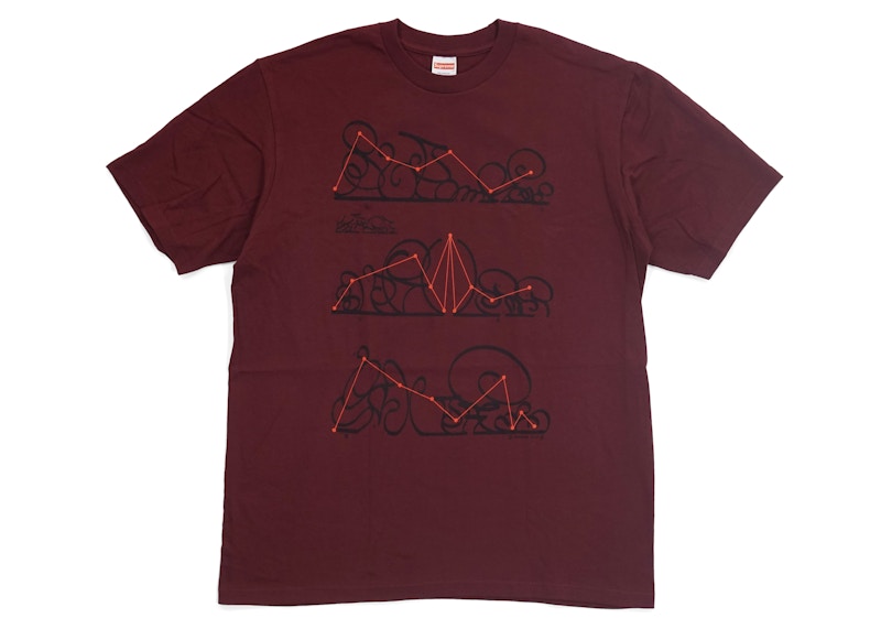 Supreme System Tee Burgundy