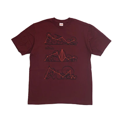 Supreme System Tee Burgundy