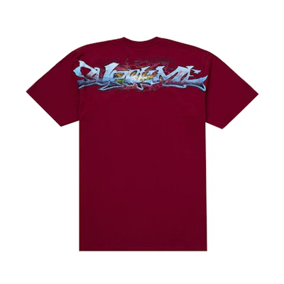 Supreme Tag Tee Cardinal