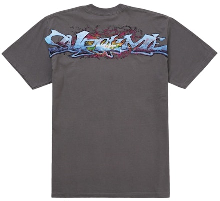 Supreme Tag Tee Charcoal Buy Supreme Tag Tee Charcoal