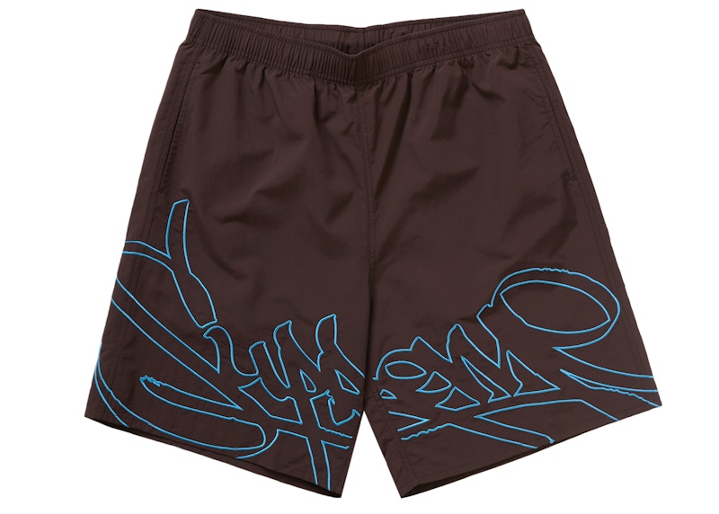 Buy シュプリーム タグ ウォーターショーツ ブラウン