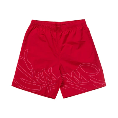 Supreme Tag Water Short Red
