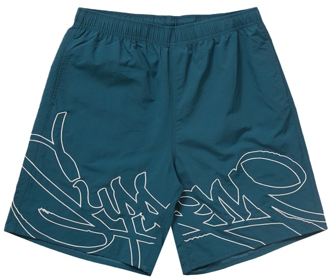 supreme-tag-water-short-teal
