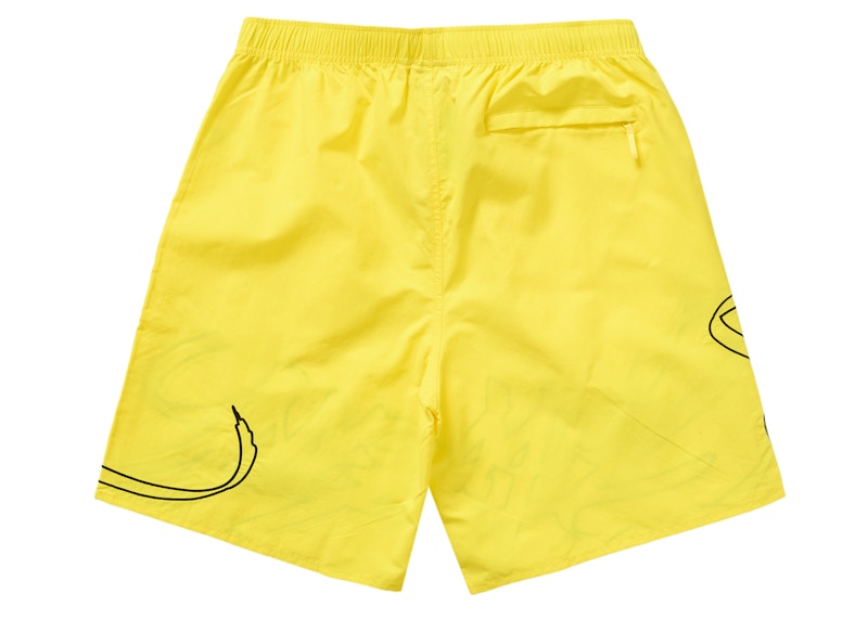 Order シュプリーム タグ ウォーターショーツ イエロー