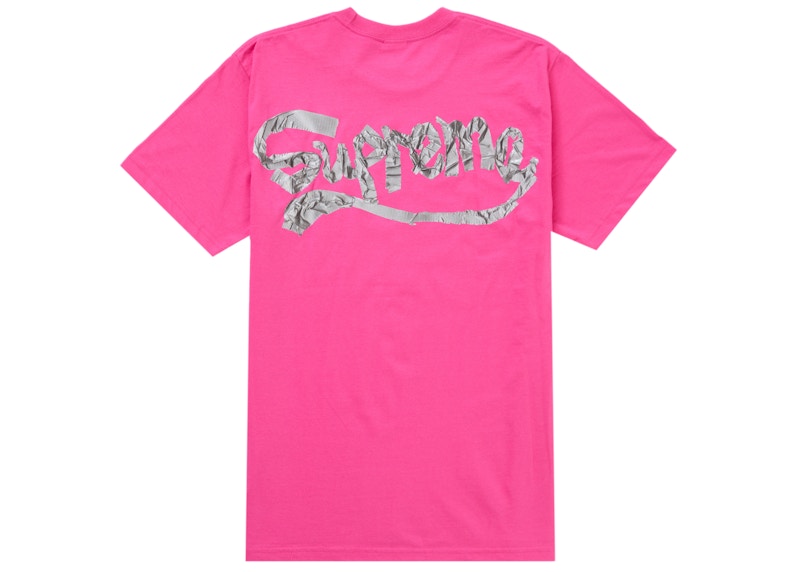 Supreme Tape Tee Fuchsia