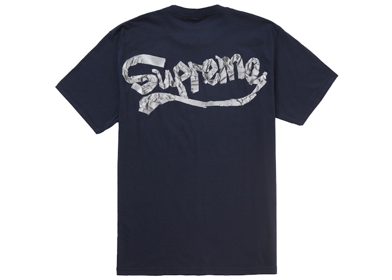 Supreme Tape Tee Navy