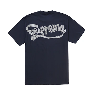 Supreme Tape Tee Navy