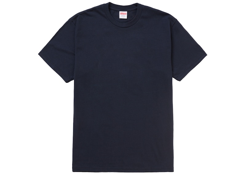 Supreme Tape Tee Navy 圖 2