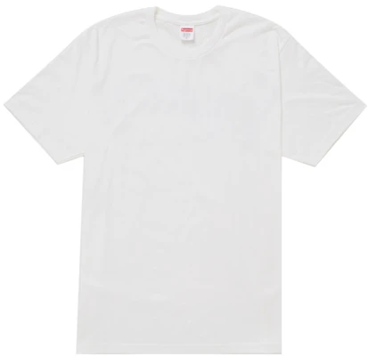 Supreme 胶带标志白色T恤 Order Supreme 胶带标志白色T恤