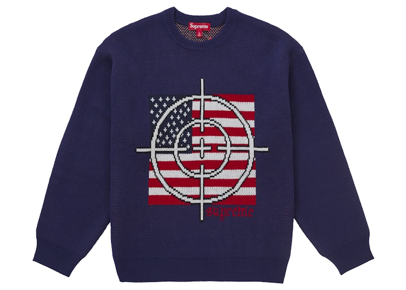 Supreme Target Sweater Navy