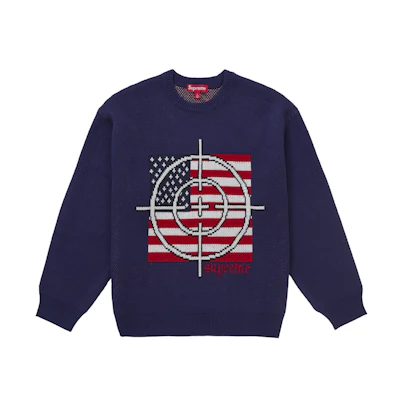 Supreme Target Sweater Navy