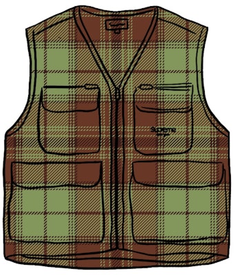 Chaqueta Cargo Supreme Tartán Verde Buy Chaqueta Cargo Supreme Tartán Verde