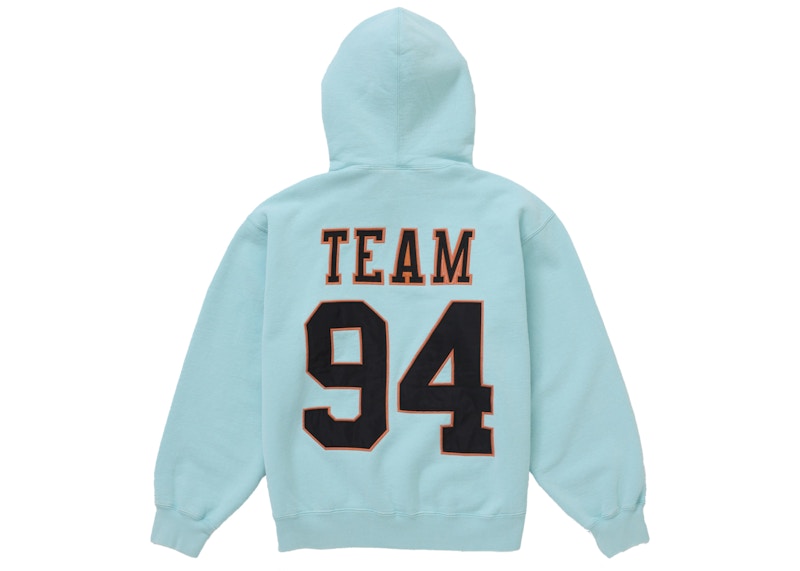 Supreme Team 94 Hooded Sweatshirt Aqua 圖 2