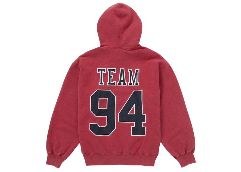 Supreme Team 94 Hooded Sweatshirt Red 圖 2