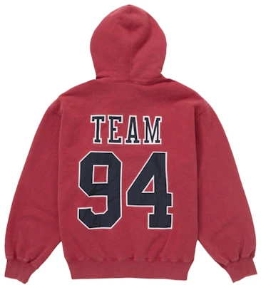 Supreme Team 94 Hooded Sweatshirt Red Order Supreme Team 94 Hooded Sweatshirt Red