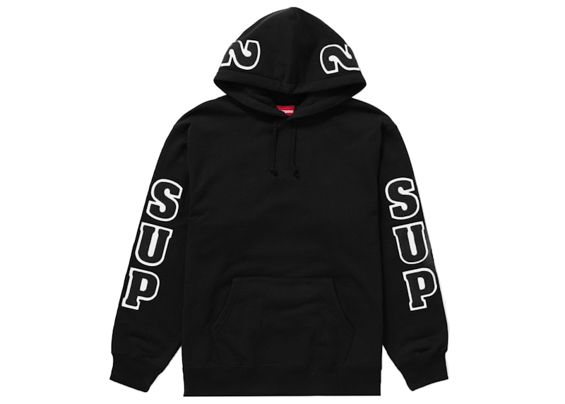 Buy 슈프림 팀 퍼 후드 스웨트셔츠 '블랙' 
