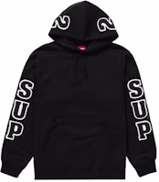Supreme Team Chenille Hooded Sweatshirt 'Black' Supreme Team Chenille Hooded Sweatshirt 'Black'