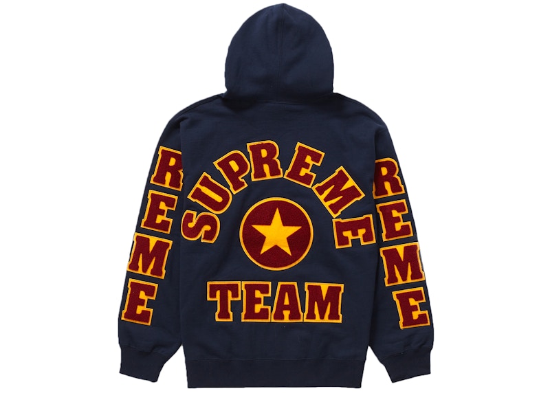 Order Supreme Team Chenille Baju Sejuk Bertudung 'Navy'.