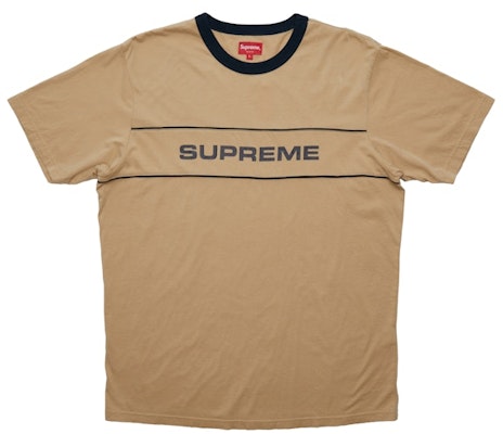 Supreme Team Ringer Tee Tan Buy Supreme Team Ringer Tee Tan