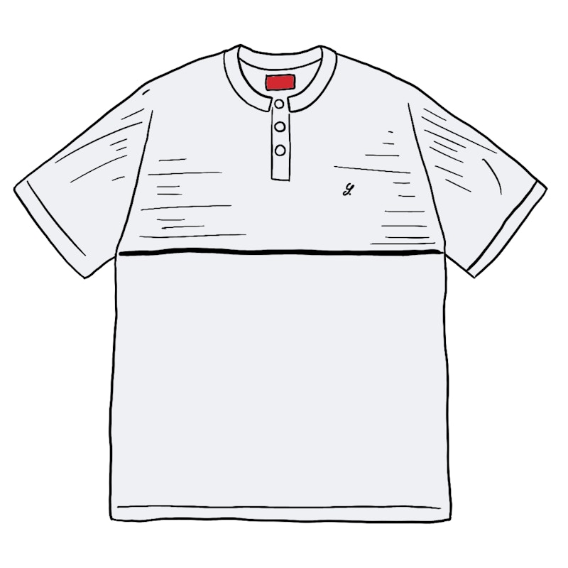 Supreme Terry S/S Henley White