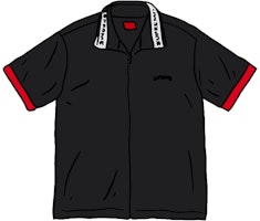 Supreme Terry S/S Zip Up Black Supreme Terry S/S Zip Up Black