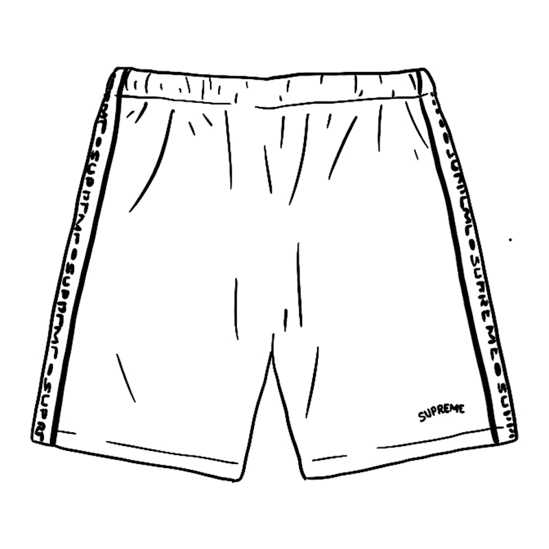 Supreme Terry Short White