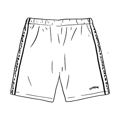 Supreme Terry Short White