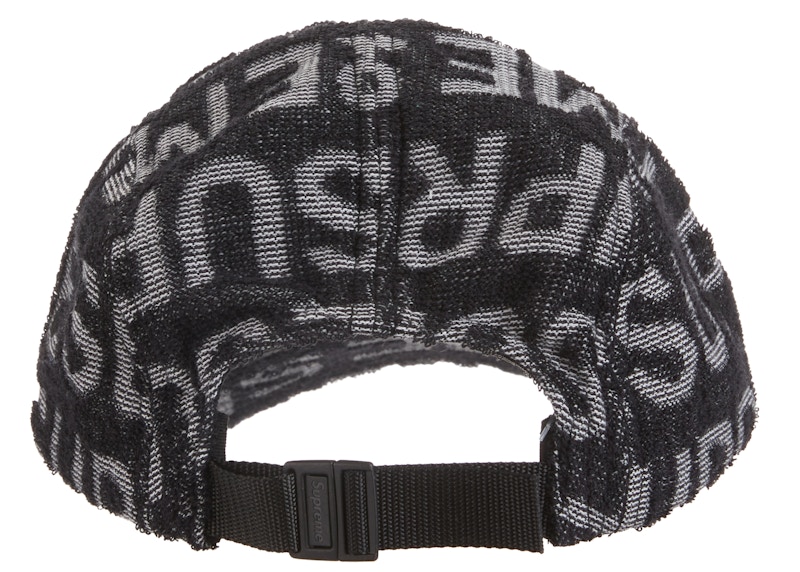 Order Supreme Terry 拼字露營帽 '黑色'