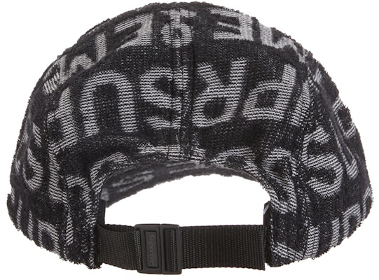 Supreme Terry 拼字露營帽 '黑色' Order Supreme Terry 拼字露營帽 '黑色'