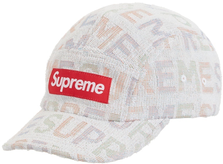 supreme-terry-spellout-camp-cap-white