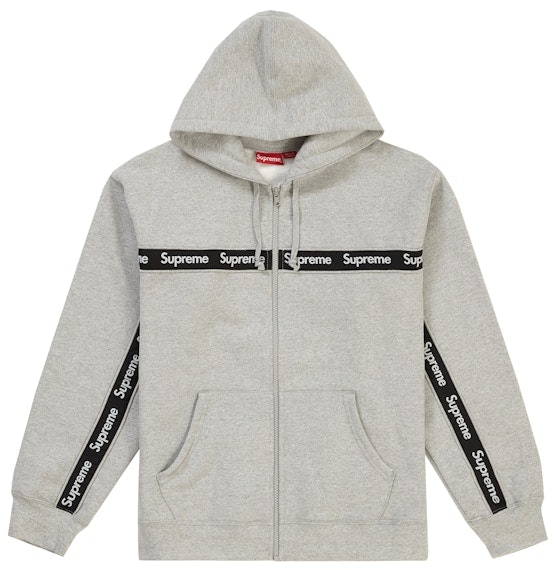 supreme-text-stripe-hooded-sweatshirt-heather-grey
